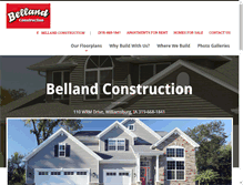 Tablet Screenshot of bellandconstruction.com